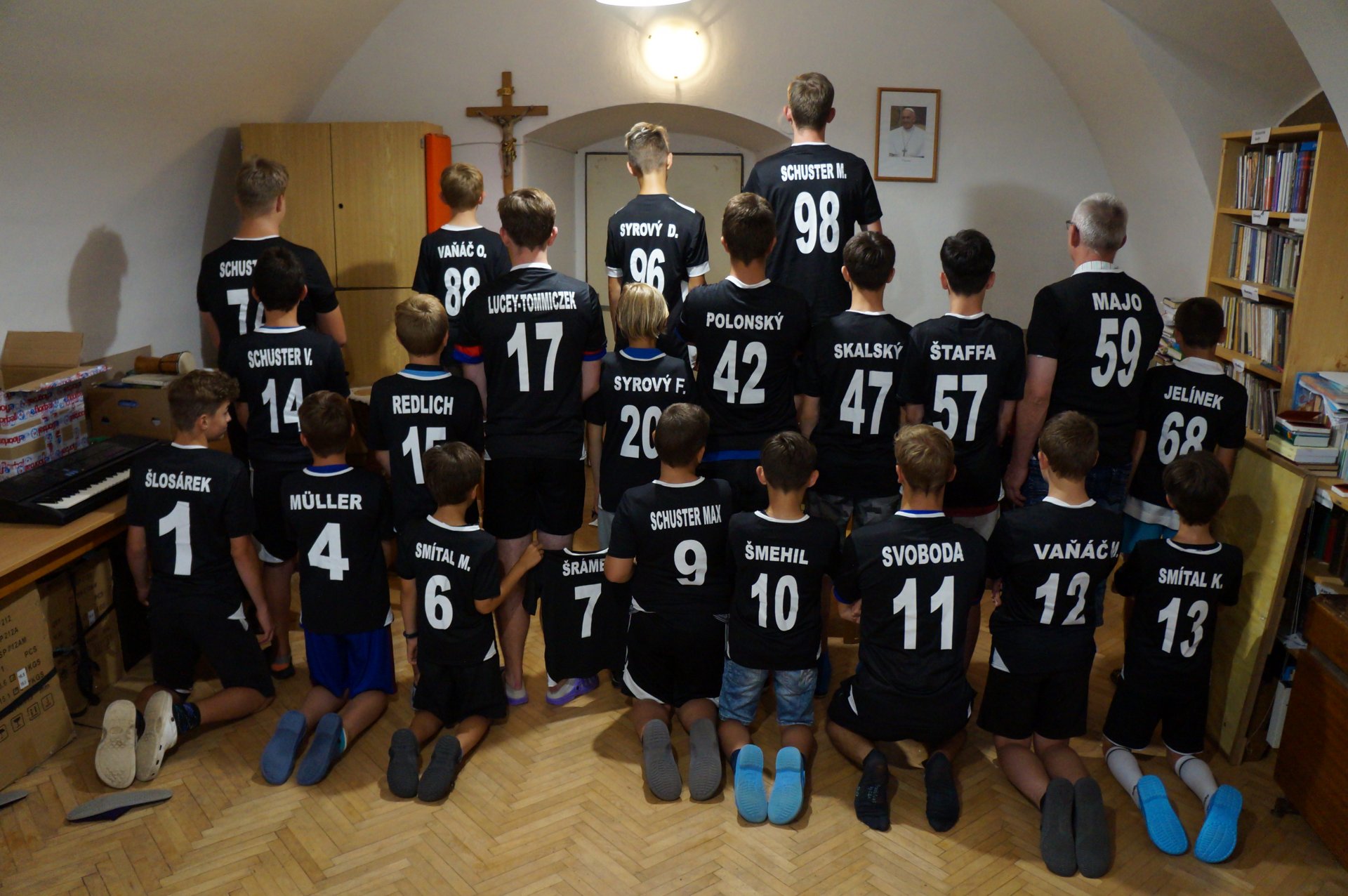 Florbalová ministrantská chaloupka