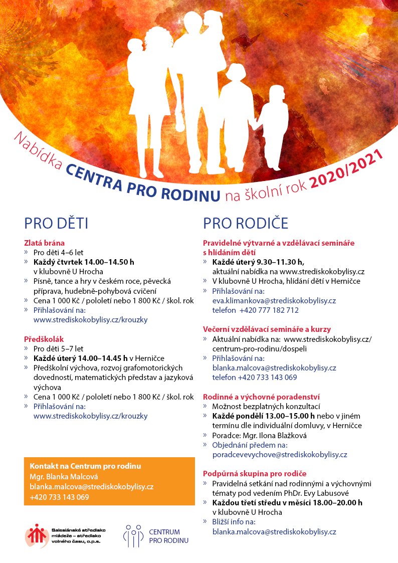 Nabídka centra pro rodinu 2020_21